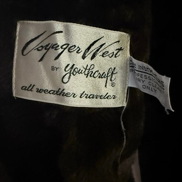 Vintage Voyager West by Youthcraft All Weather trench cape coat duster M medium - Picture 5 of 9